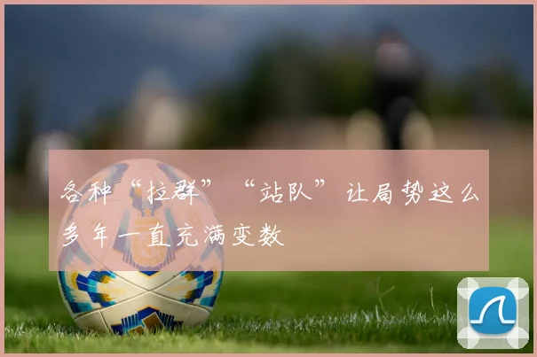 各种“拉群”“站队”让局势这么多年一直充满变数